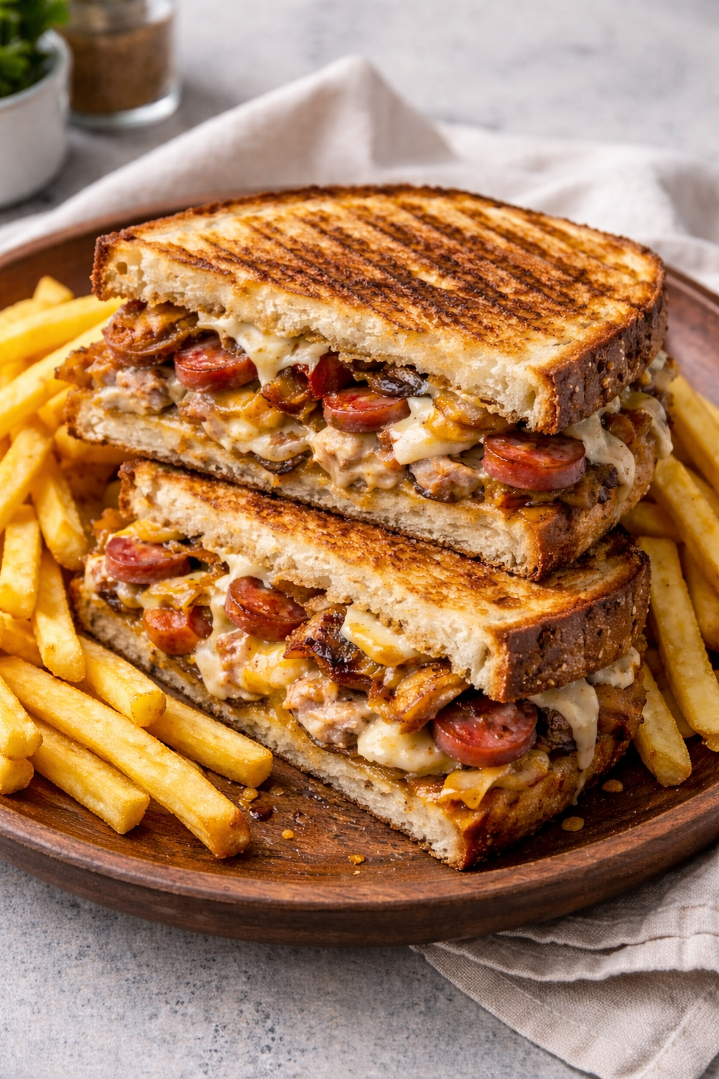 Toasted meat lovers